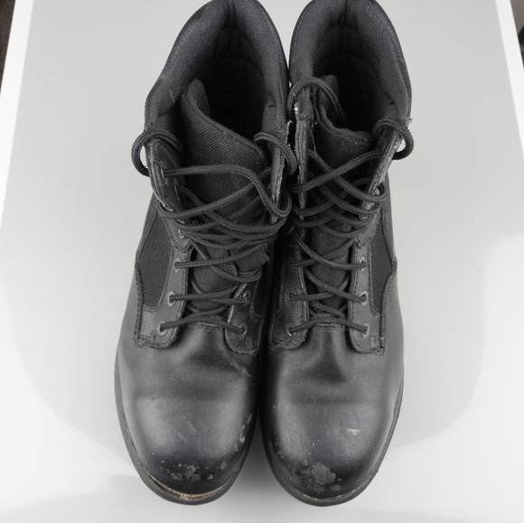 Brahma Steel Toe Work Boots Slip Resistant Black Tall Mens 12.5 - Picture 2 of 11